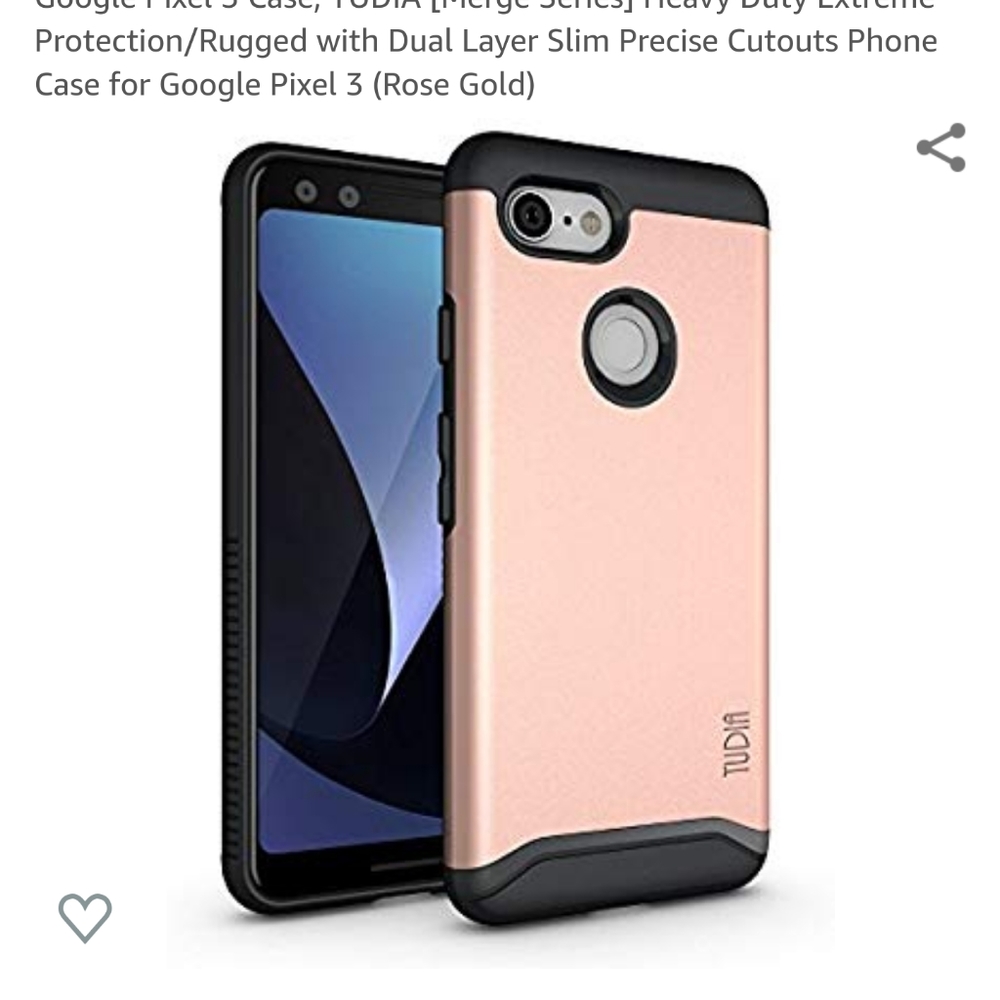 Pixel 3 rose gold phone case
